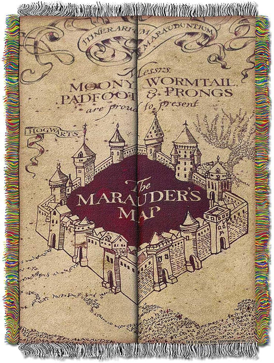 The Marauders Map Blanket